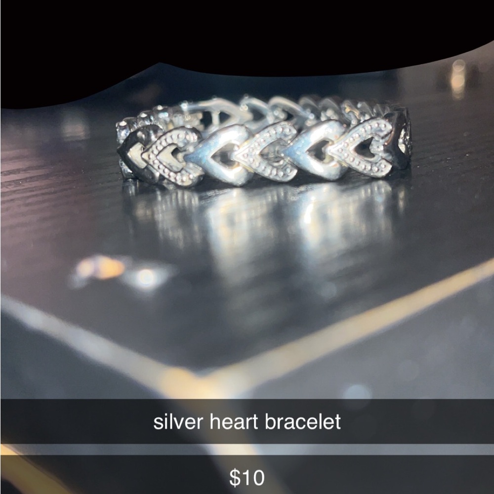 Silver Heart Bracelet